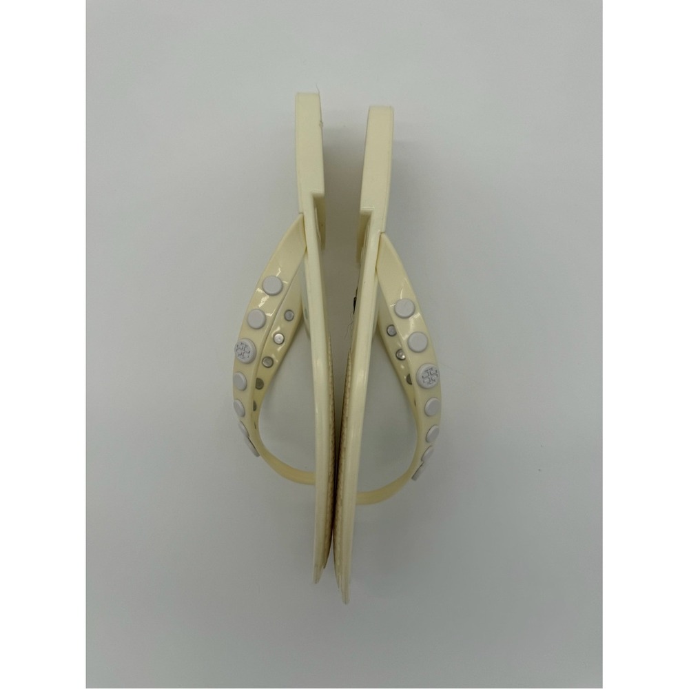 Tory Burch Cream Jelly Stud Flip Flop Sandals size 6 - Picture 6 of 9